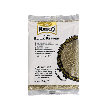 NATCO Black Pepper Coarse 100g (Case 10)