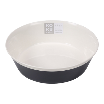 KOKUBO Round & Deep Plate - Large 18cm (Steel Gray) (Case 120)