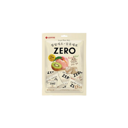 LOTTE Zero Fruit Gummy Peach & Kiwi 52g (Case 40)