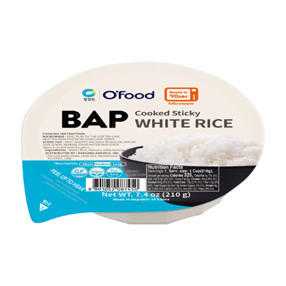 DS O'FOOD Bap White Rice 210g (Case 12)