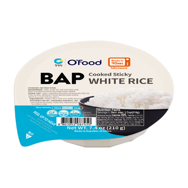 DS O'FOOD Bap White Rice 210g (Case 12)
