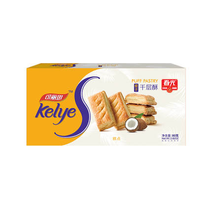 CHUNGUANG Puff Pastry (Coconut Flv) 80g (Case 20)