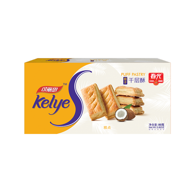 CHUNGUANG Puff Pastry (Coconut Flv) 80g (Case 20)