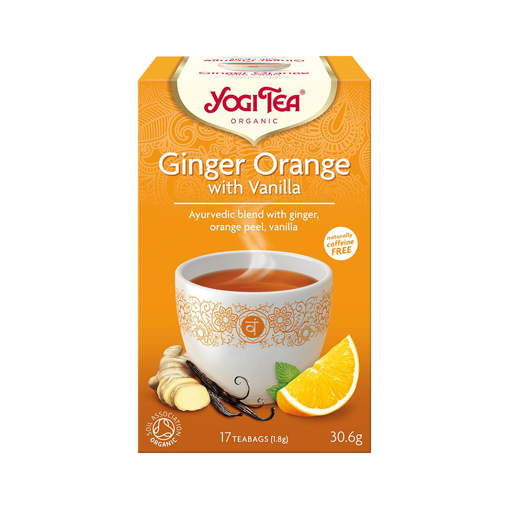 YOGI TEA Ginger Orange & Vanilla 17 bags (Case 6)