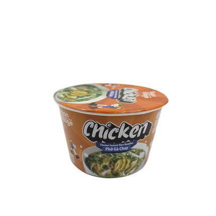 Vegan Village Chicken Flavour Instant Rice Noodles Bowl 70g (Case 12)