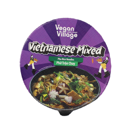Vegan Village Vegetarian Vietnamese Mixed Pho Rice Noodles Bowl 70g (Case 12)
