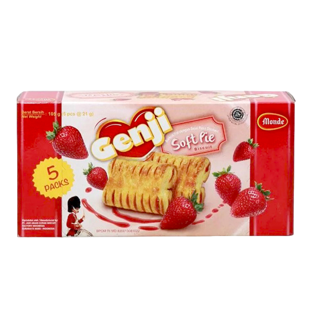 MONDE Genji Strawberry Soft Pie 105g (Case 20)
