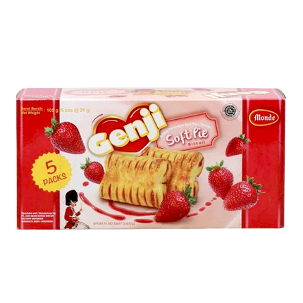 MONDE Genji Strawberry Soft Pie 105g (Case 20)