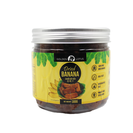 GOLDEN LOTUS Dried Banana 300g (Case 20)