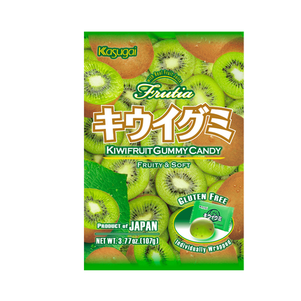 KASUGAI Gummy Candy Kiwi 107g (Case 24)