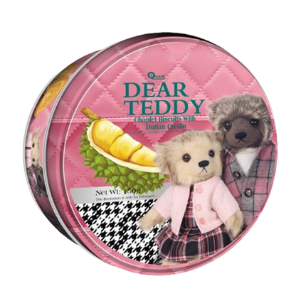 DEAR TEDDY Chaplet Biscuits with Durian Cream 150g (Case 18)