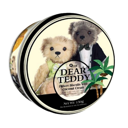 DEAR TEDDY Flower Biscuits with Coconut Cream 150g (Case 18)