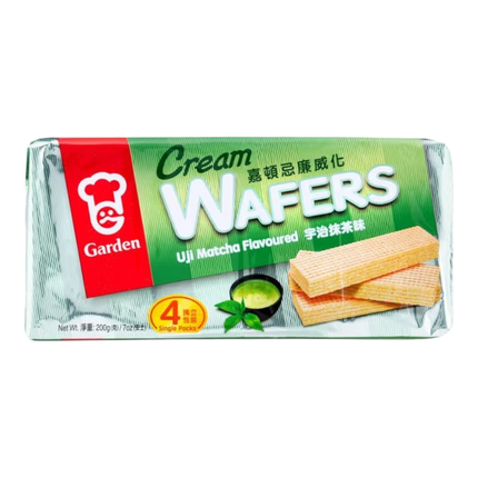 GARDEN Cream Wafers Uji Matcha 200g (Case 12)