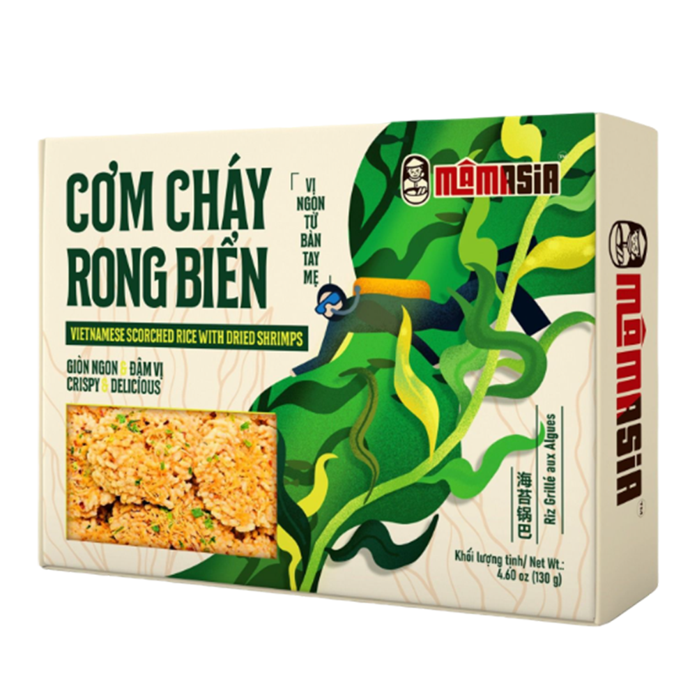 MAMASIA Scorched Rice With Seaweed 130g (Case 20)