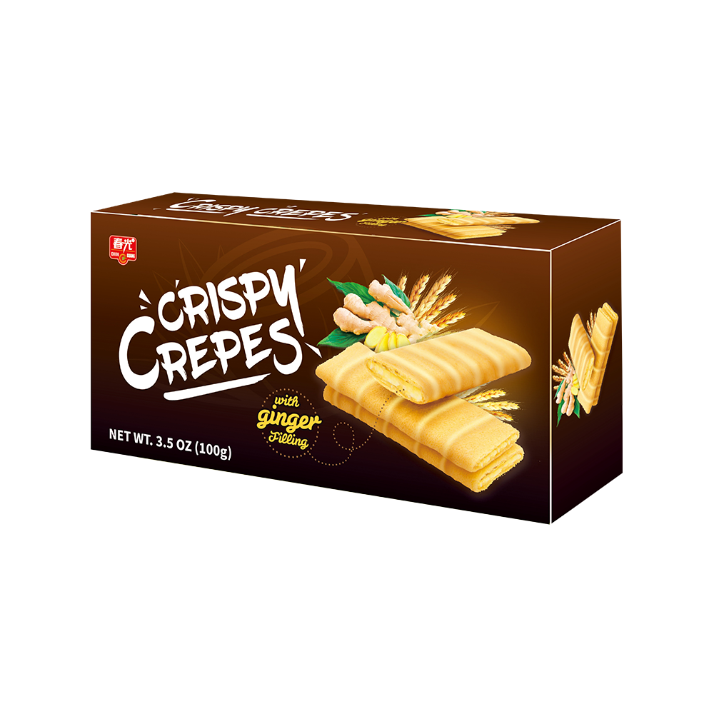 CHUNGUANG Crispy Crepes Ginger Filling 100g (Case 20)
