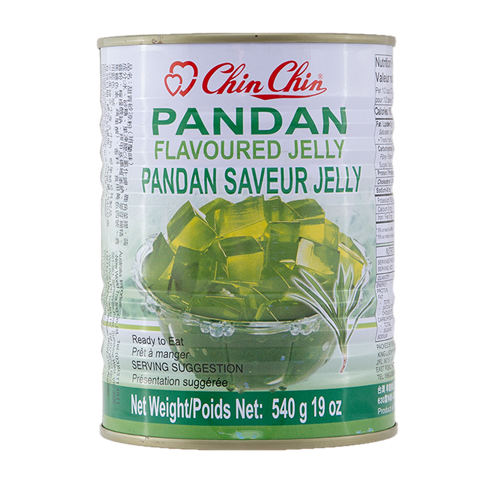 Chin Chin-Canned Green Ai-Yu Jelly (Pandan Flavor) 540g (Case 12)