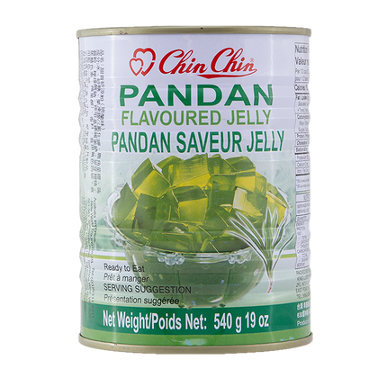 Chin Chin-Canned Green Ai-Yu Jelly (Pandan Flavor) 540g (Case 12)