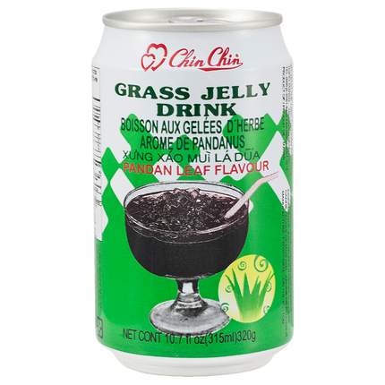 Chin Chin-Grass Jelly Drink (Pandan Flavor) 320g (Case 24)