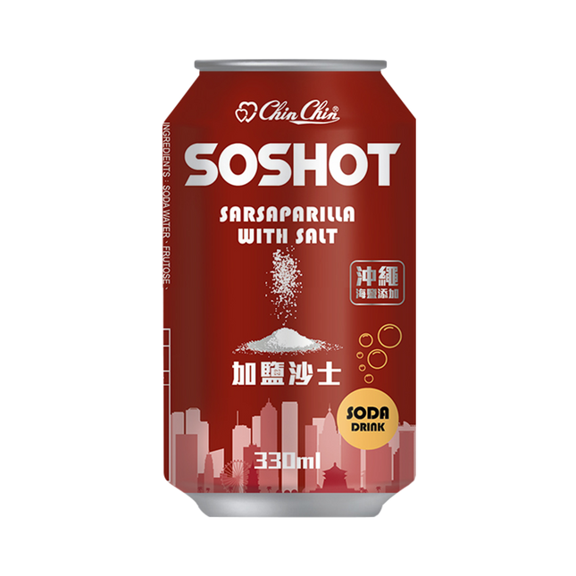Chin Chin-Soshot Sarsaparilla 330ml (Case 24)