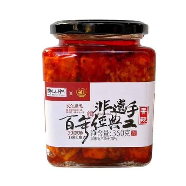JIAJIANG Fermented Bean Curd Light Spicy Flavour 360g (Case 15)