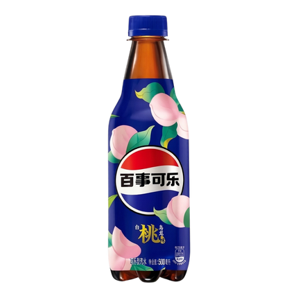 PEPSI Cola Drink - White Peach Oolong Flavour 500ml (Case 12)