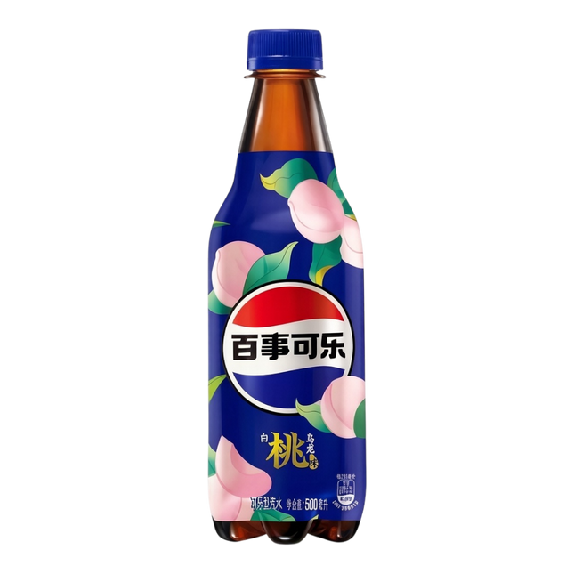 PEPSI Cola Drink - White Peach Oolong Flavour 500ml (Case 12)