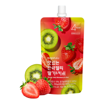 SUGARLOLO Jelly Drink Strawberry & Kiwi 150g (Case 40)