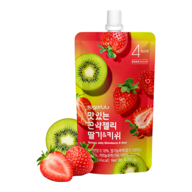 SUGARLOLO Jelly Drink Strawberry & Kiwi 150g (Case 40)
