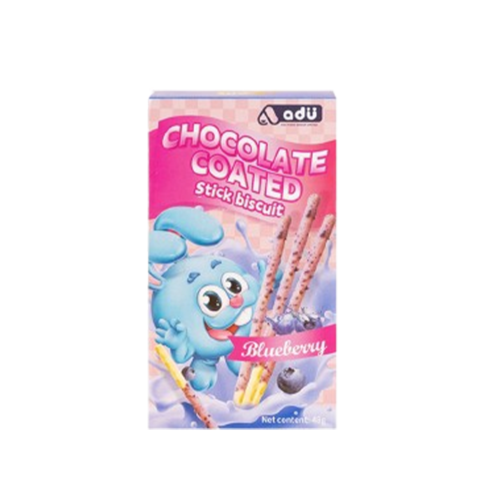 ADU Biscuit Sticks Blueberry Flavour 48g (Case 48)