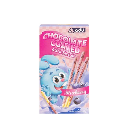 ADU Biscuit Sticks Blueberry Flavour 48g (Case 48)