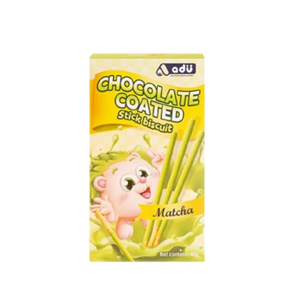 ADU Biscuit Sticks Green Tea Flavour 48g (Case 48)