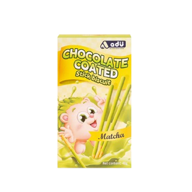 ADU Biscuit Sticks Green Tea Flavour 48g (Case 48)
