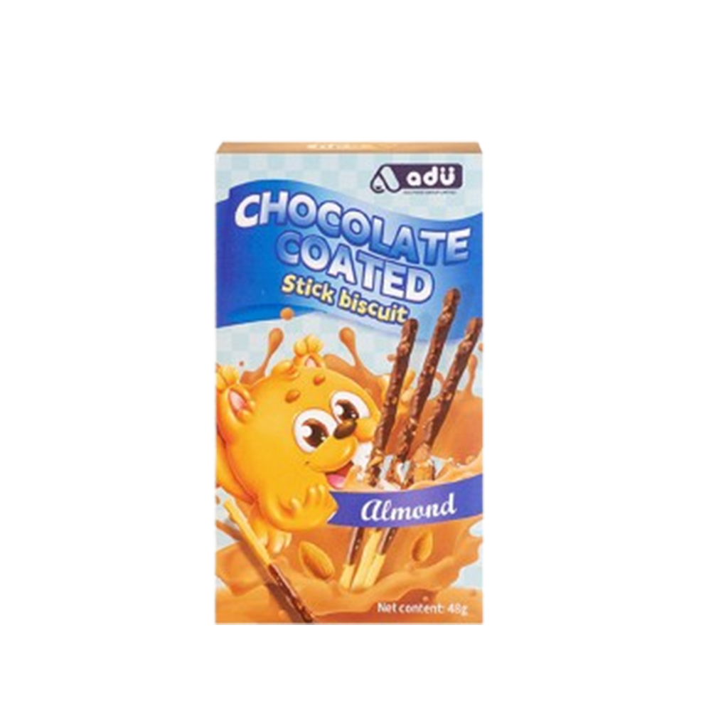 ADU Biscuit Sticks Almond Flavour 48g (Case 48)