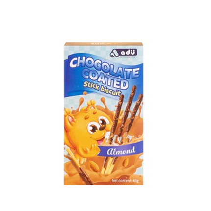 ADU Biscuit Sticks Almond Flavour 48g (Case 48)