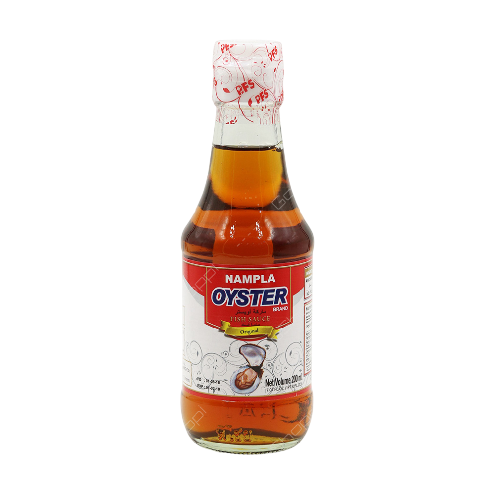 OYSTER BRAND Nampla Fish Sauce (Glass) 200ml (Case 24)