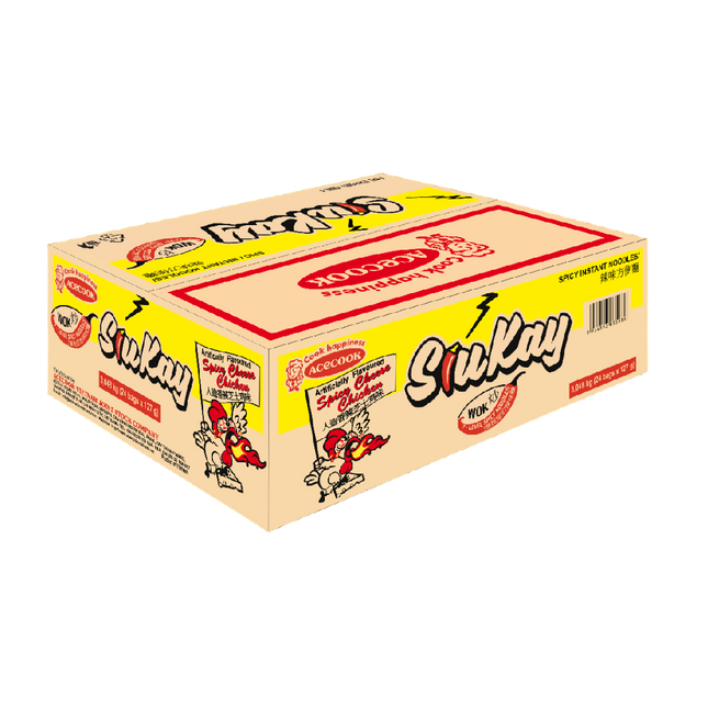 SIUKAY Instant Noodles Spicy Cheese Chicken Flavor 127g (Case 24)