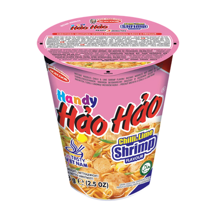 HANDY HAO HAO Hot - Sour Shrimp Flavor Cup 68g (Case 12)