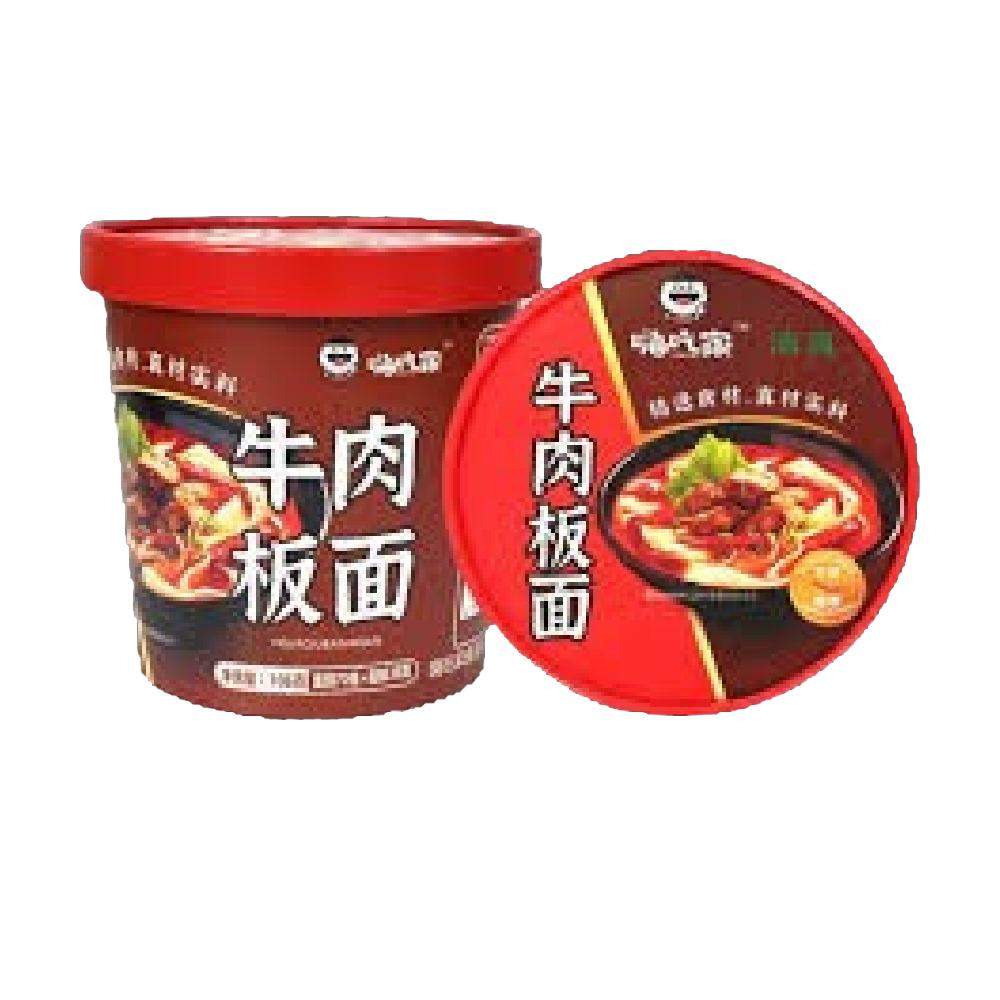 HAICHIJIA Beef Wide Noodles 125g (Case 6)