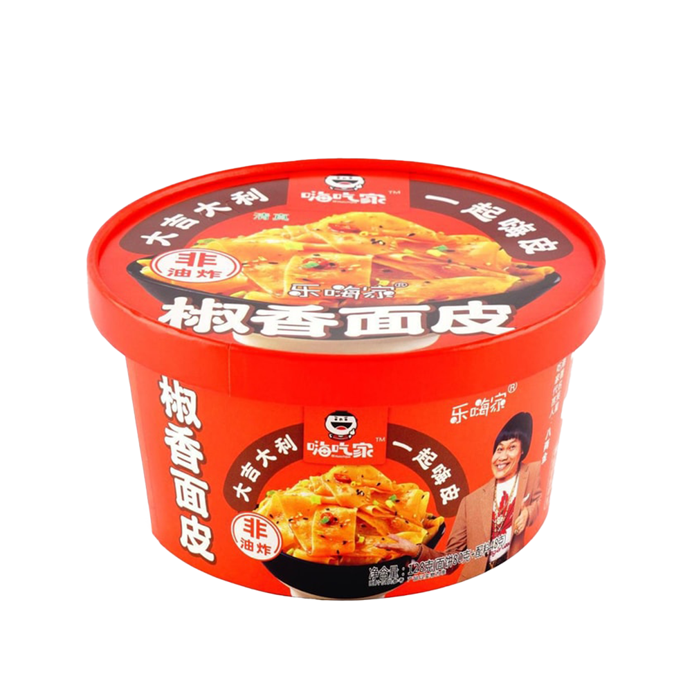 HAICHIJIA Pepper-flavored Wide Noodles 144g (Case 12)
