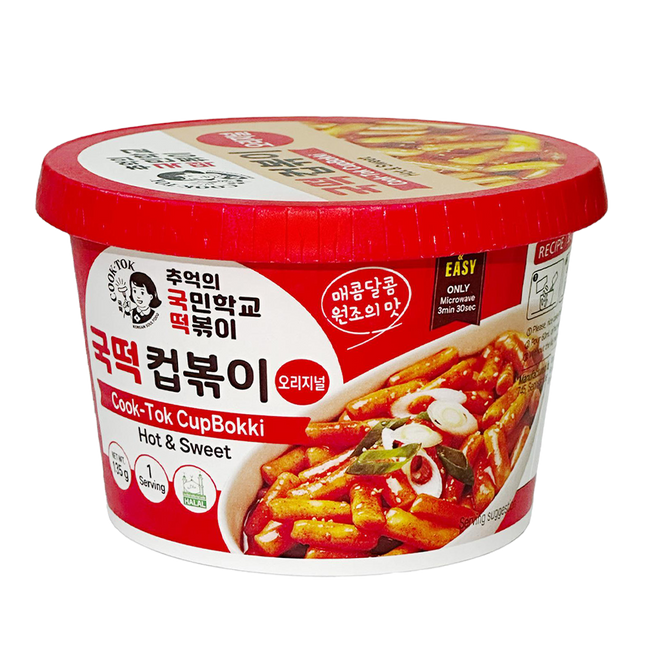 COOKTOK Tteokbokki Original Hot & Sweet 135g (Case 16)