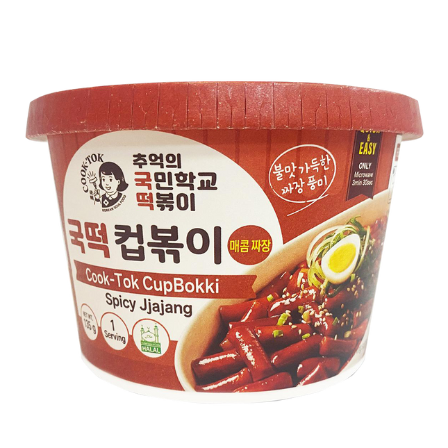 COOKTOK Tteokbokki Spicy Jjajang 135g (Case 16)