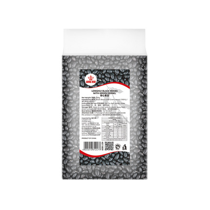 LONGHUI Black Soybeans With Green Kernel 500g (Case 20)