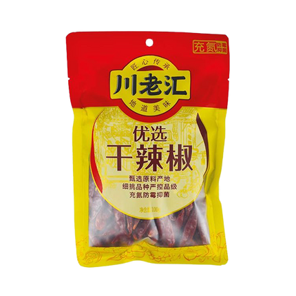CHUAN LAO HUI Dried Chilli 100g (Case 60)