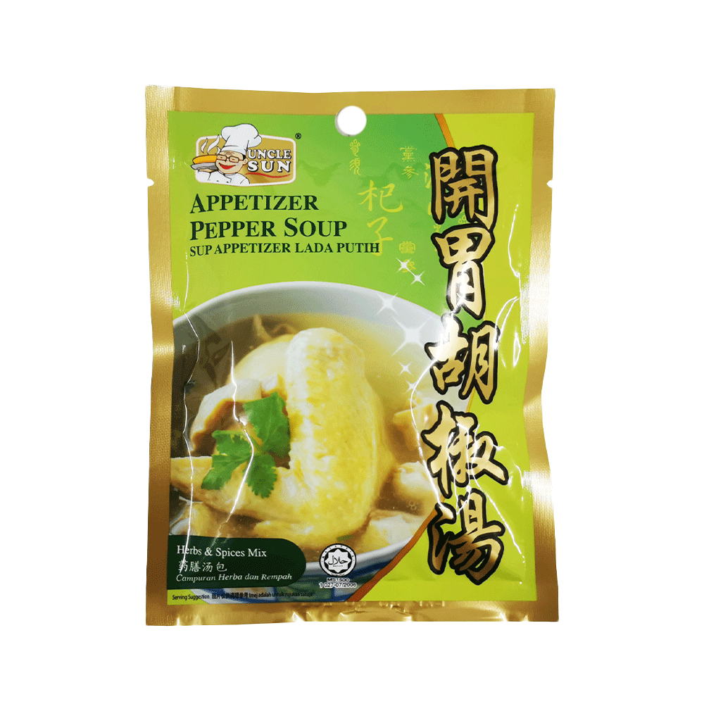 Uncle Sun Appetizer Pepper Soup 40G. (Case 12)