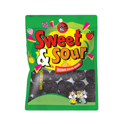 Sweet & Sour Dried Fruit Seedless Plum 55G. (Case 15)