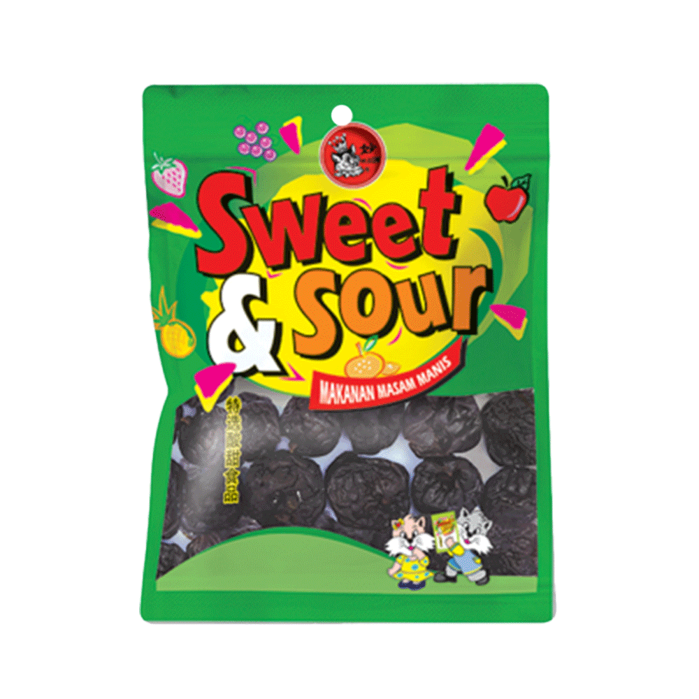 Sweet & Sour Dried Fruit Seedless Plum 55G. (Case 15)