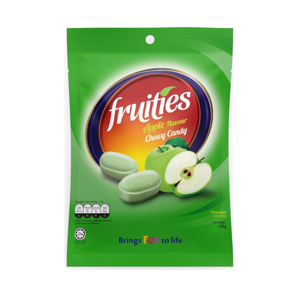Fruities Apple Flavour 120G. (Case 60)