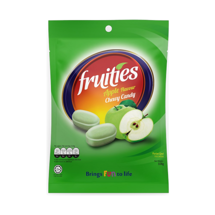 Fruities Apple Flavour 120G. (Case 60)