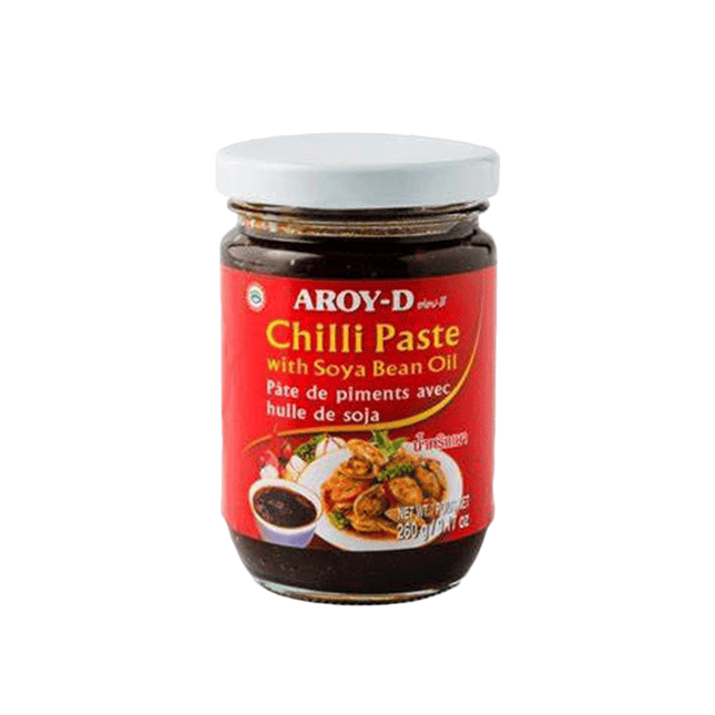 AROY-D Chilli Paste with Soya Bean Oil (Tub) 520g (Case 24)
