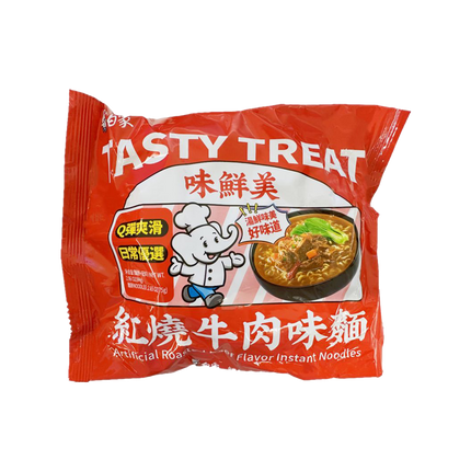 Baixiang Instant Noodles Artificial Roasted Beef Flavor 84g (Case 30)